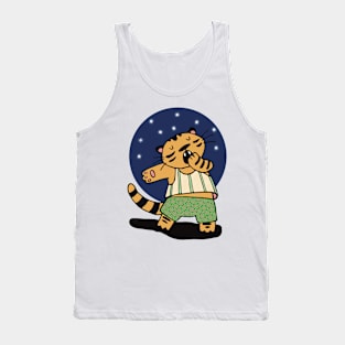 Tired tiger baby Tank Top